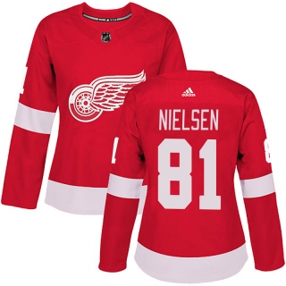 Women's Frans Nielsen Detroit Red Wings Adidas Home Jersey - Authentic Red