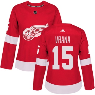 Women's Jakub Vrana Detroit Red Wings Adidas Home Jersey - Authentic Red