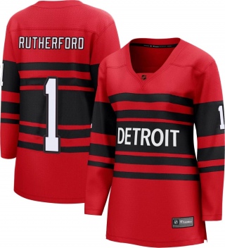 Women's Jim Rutherford Detroit Red Wings Fanatics Branded Special Edition 2.0 Jersey - Breakaway Red