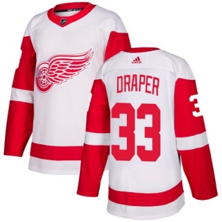 Women's Kris Draper Detroit Red Wings Adidas Away Jersey - Authentic White
