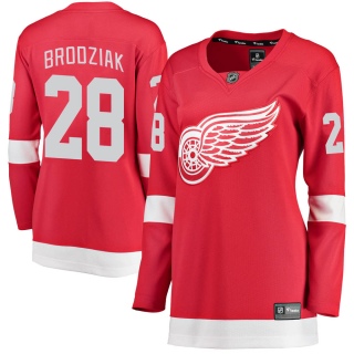 Women's Kyle Brodziak Detroit Red Wings Fanatics Branded ized Home Jersey - Breakaway Red