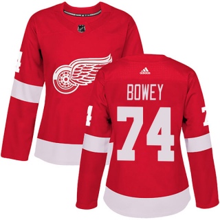Women's Madison Bowey Detroit Red Wings Adidas Home Jersey - Authentic Red