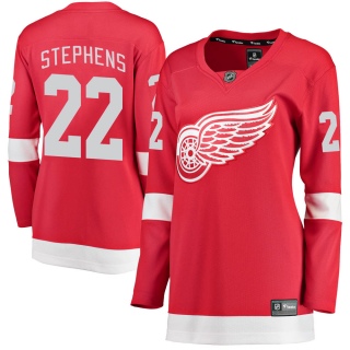 Women's Mitchell Stephens Detroit Red Wings Fanatics Branded Home Jersey - Breakaway Red