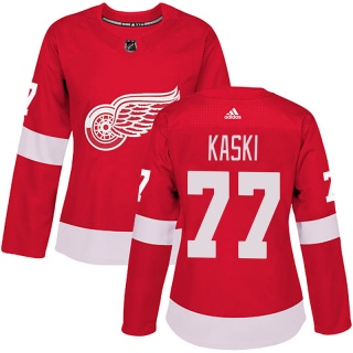 Women's Oliwer Kaski Detroit Red Wings Adidas Home Jersey - Authentic Red