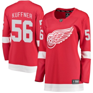 Women's Ryan Kuffner Detroit Red Wings Fanatics Branded Home Jersey - Breakaway Red