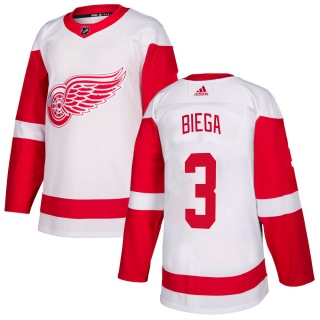Youth Alex Biega Detroit Red Wings Adidas Jersey - Authentic White