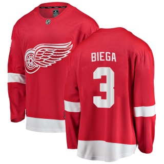 Youth Alex Biega Detroit Red Wings Fanatics Branded Home Jersey - Breakaway Red