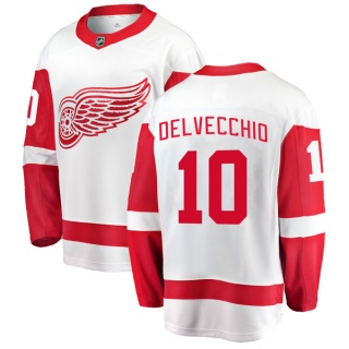 Youth Alex Delvecchio Detroit Red Wings Fanatics Branded Away Jersey - Breakaway White