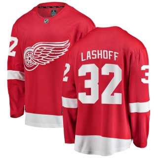 Youth Brian Lashoff Detroit Red Wings Fanatics Branded Home Jersey - Breakaway Red