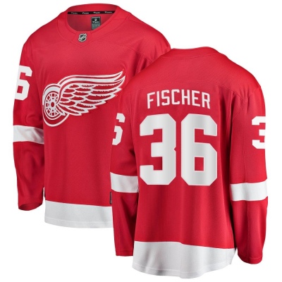 Youth Christian Fischer Detroit Red Wings Fanatics Branded Home Jersey - Breakaway Red