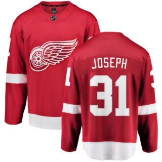 Youth Curtis Joseph Detroit Red Wings Fanatics Branded Home Jersey - Breakaway Red