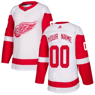 Youth Custom Detroit Red Wings Adidas Custom Jersey - Authentic White