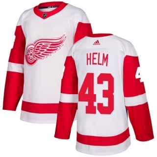 Youth Darren Helm Detroit Red Wings Adidas Away Jersey - Authentic White