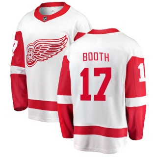 Youth David Booth Detroit Red Wings Fanatics Branded Away Jersey - Breakaway White