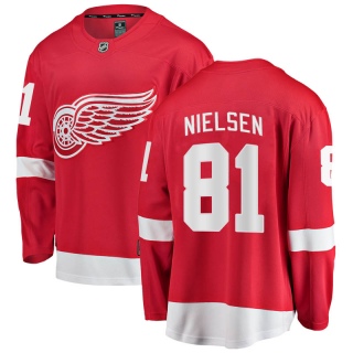 Youth Frans Nielsen Detroit Red Wings Fanatics Branded Home Jersey - Breakaway Red
