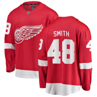Youth Givani Smith Detroit Red Wings Fanatics Branded Home Jersey - Breakaway Red