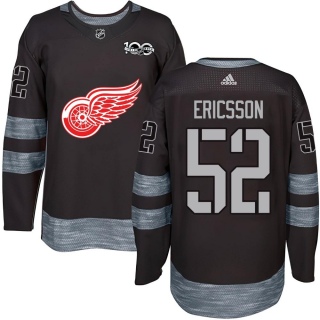 Youth Jonathan Ericsson Detroit Red Wings 1917- 100th Anniversary Jersey - Authentic Black