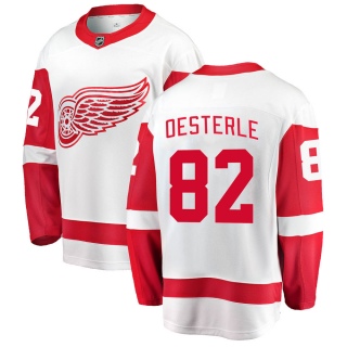 Youth Jordan Oesterle Detroit Red Wings Fanatics Branded Away Jersey - Breakaway White