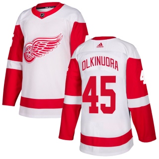 Youth Jussi Olkinuora Detroit Red Wings Adidas Jersey - Authentic White