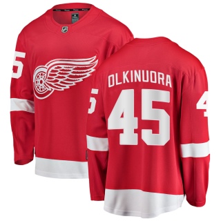 Youth Jussi Olkinuora Detroit Red Wings Fanatics Branded Home Jersey - Breakaway Red