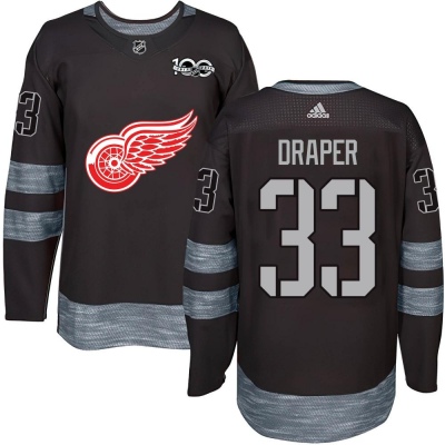 Youth Kris Draper Detroit Red Wings 1917- 100th Anniversary Jersey - Authentic Black