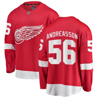 Youth Pontus Andreasson Detroit Red Wings Fanatics Branded Home Jersey - Breakaway Red