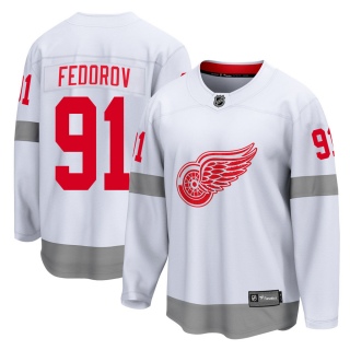 Youth Sergei Fedorov Detroit Red Wings Fanatics Branded 2020/21 Special Edition Jersey - Breakaway White