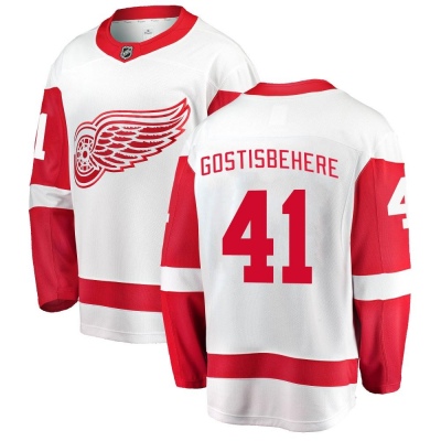 Youth Shayne Gostisbehere Detroit Red Wings Fanatics Branded Away Jersey - Breakaway White