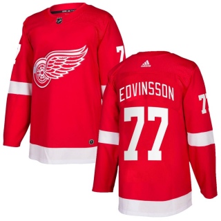Youth Simon Edvinsson Detroit Red Wings Adidas Home Jersey - Authentic Red