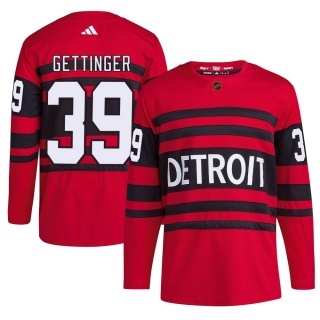 Youth Tim Gettinger Detroit Red Wings Adidas Reverse Retro 2.0 Jersey - Authentic Red